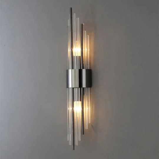 Moderne Wandlamp met Kristallen Accenten 5