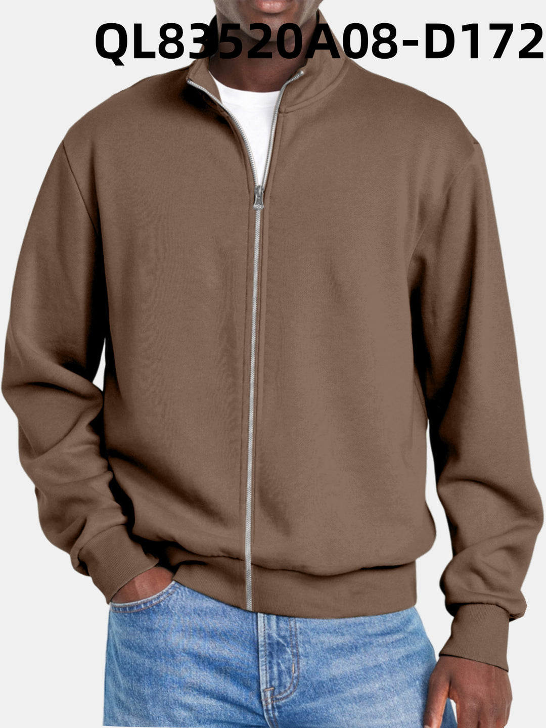 Heren Trui Met Volledige Rits Voor Alle Seizoenen