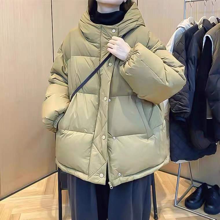 Dames Winterjas met Opstaande Kraag