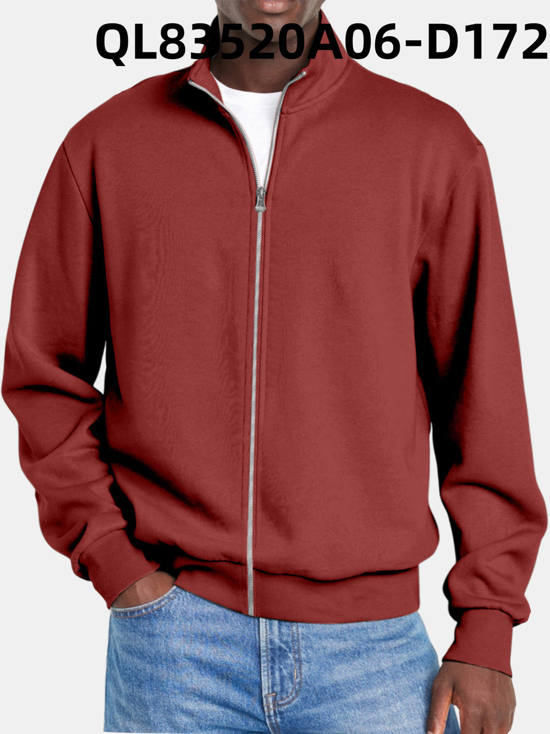 Heren Trui Met Volledige Rits Voor Alle Seizoenen