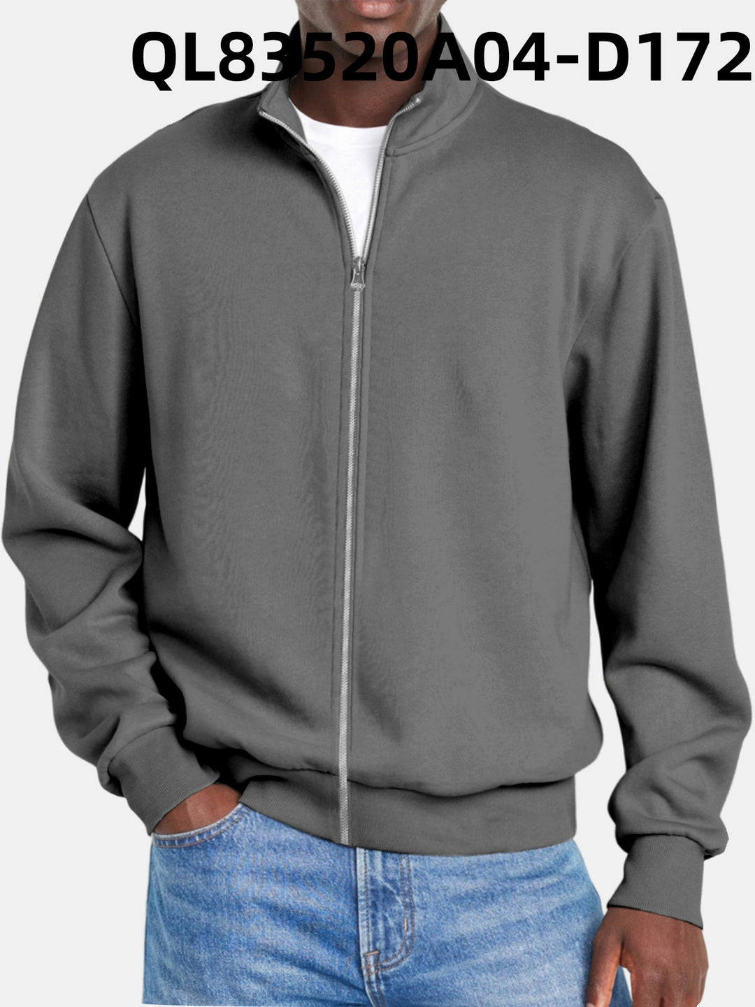 Heren Trui Met Volledige Rits Voor Alle Seizoenen