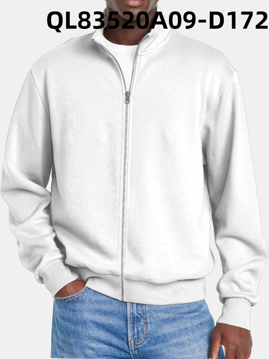 Heren Trui Met Volledige Rits Voor Alle Seizoenen