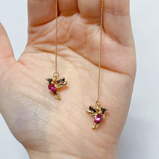 Elegante Kolibrie Strass Oorbellen