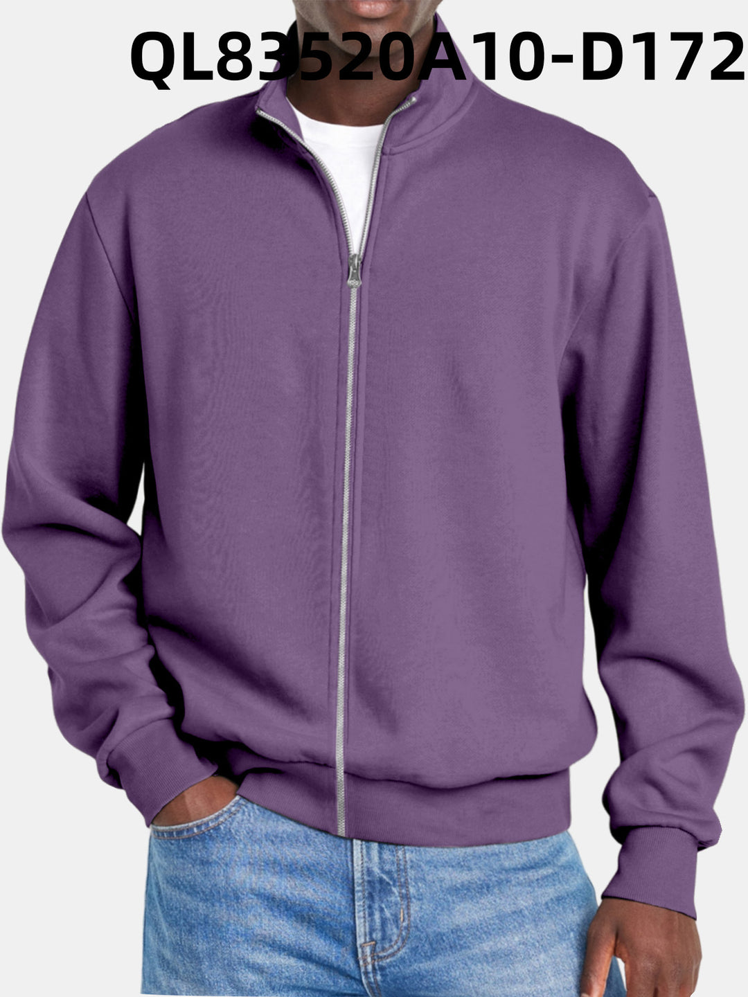 Heren Trui Met Volledige Rits Voor Alle Seizoenen