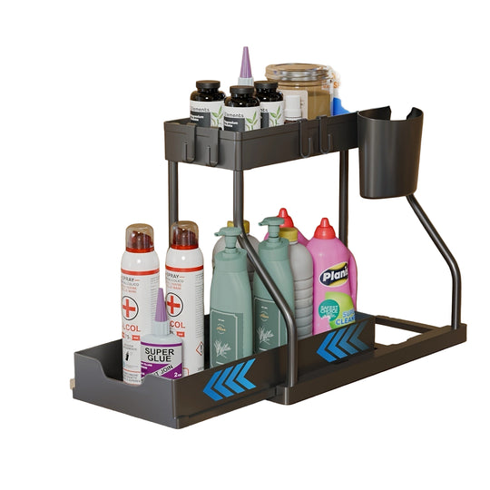 Onder Gootsteen Organizer met Schuiflade voor Keuken en Badkamer 0