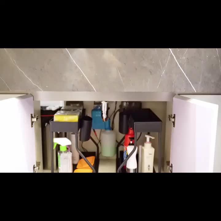 Onder Gootsteen Organizer met Schuiflade voor Keuken en Badkamer 8