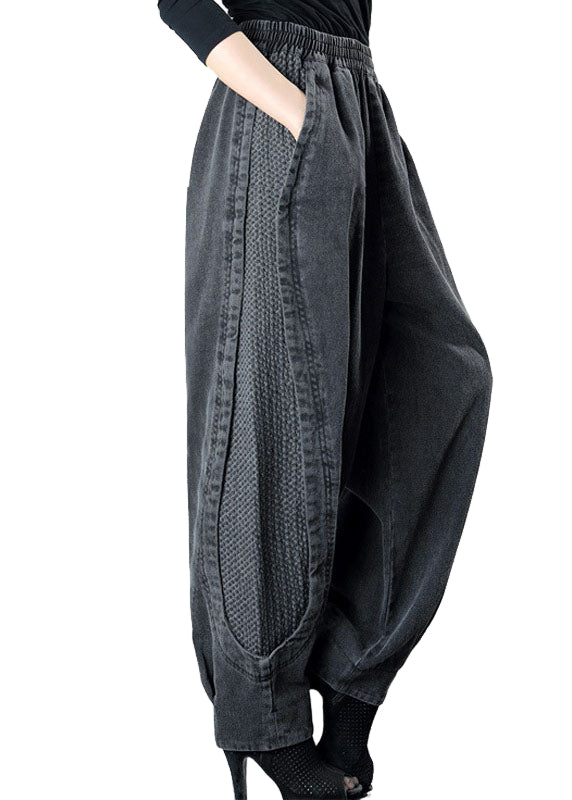 Plus Size Harem Denim Broek met Zakken 0