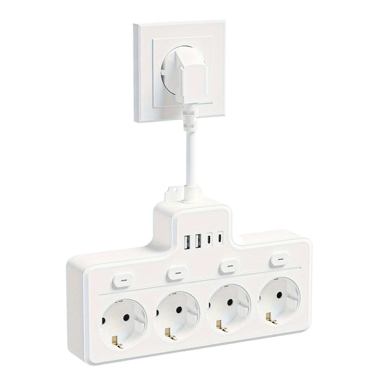 PowerHub 7-in-1 Stekkerdoos met USB en Type-C 0