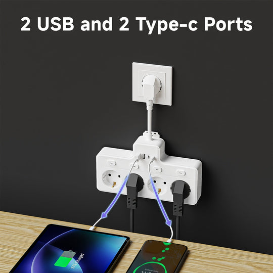 PowerHub 7-in-1 Stekkerdoos met USB en Type-C 6