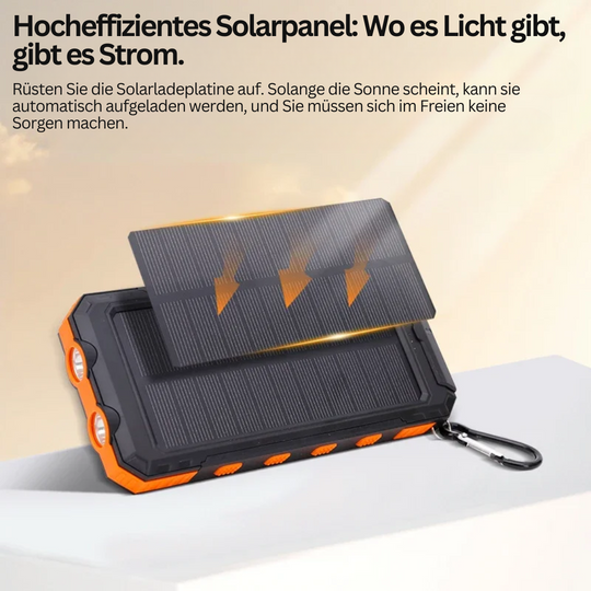 Powerbank met Zonne-energie en Zaklamp 5