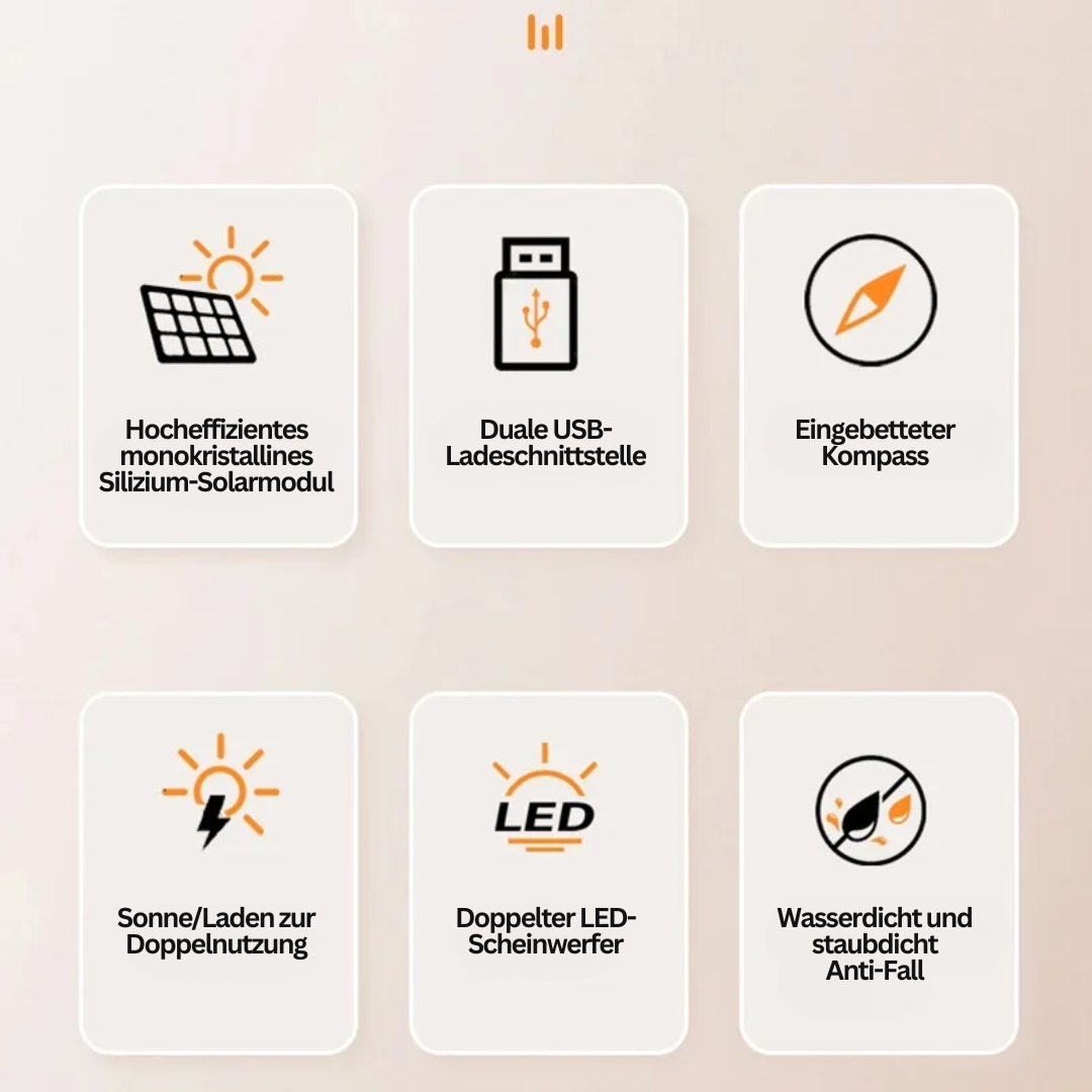 Powerbank met Zonne-energie en Zaklamp 8