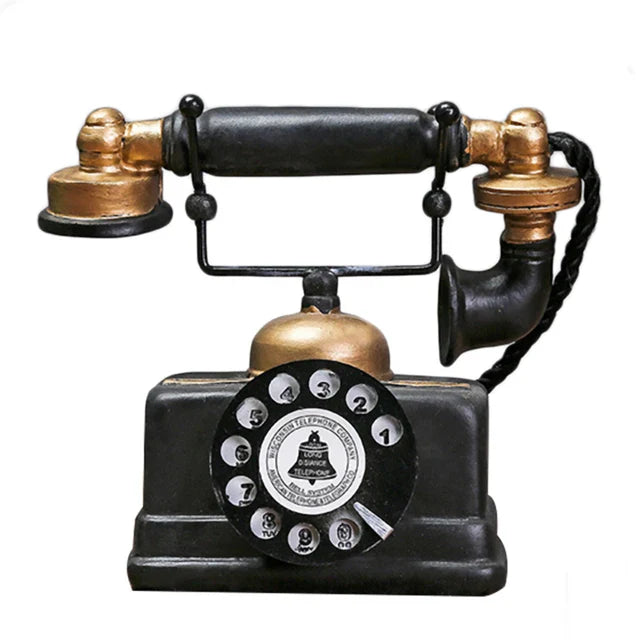 Retro Telefoon Ornament Antiekstijl 3