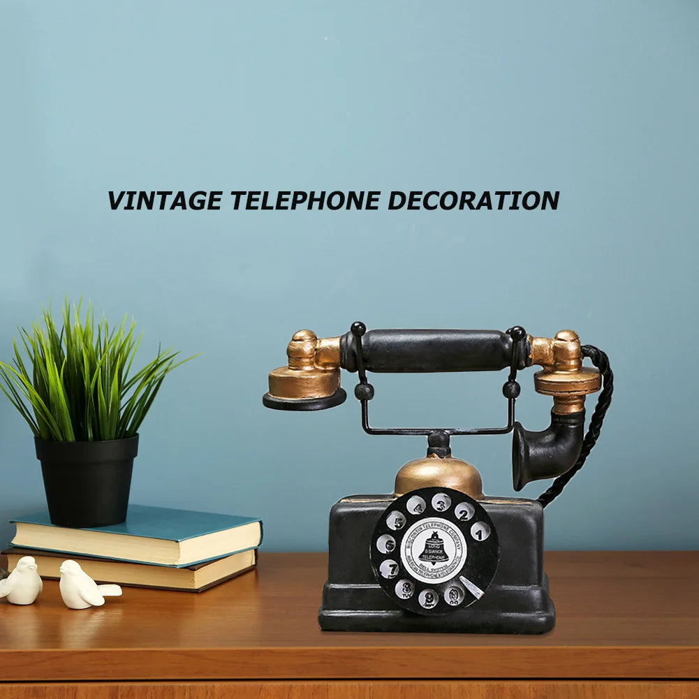 Retro Telefoon Ornament Antiekstijl 4