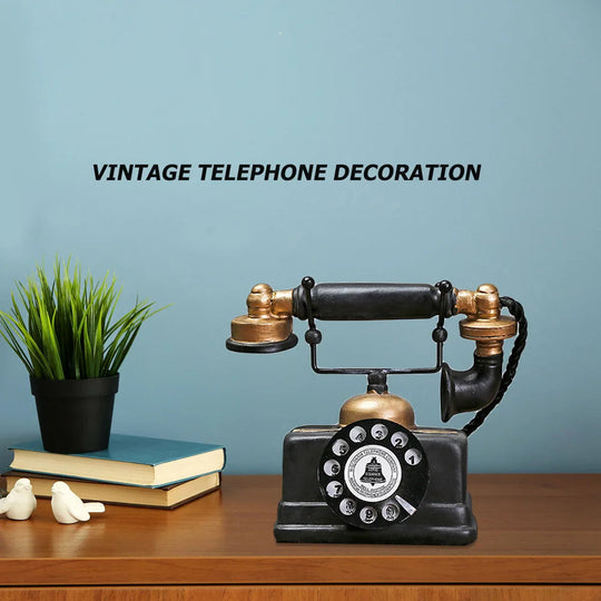 Retro Telefoon Ornament Antiekstijl 4
