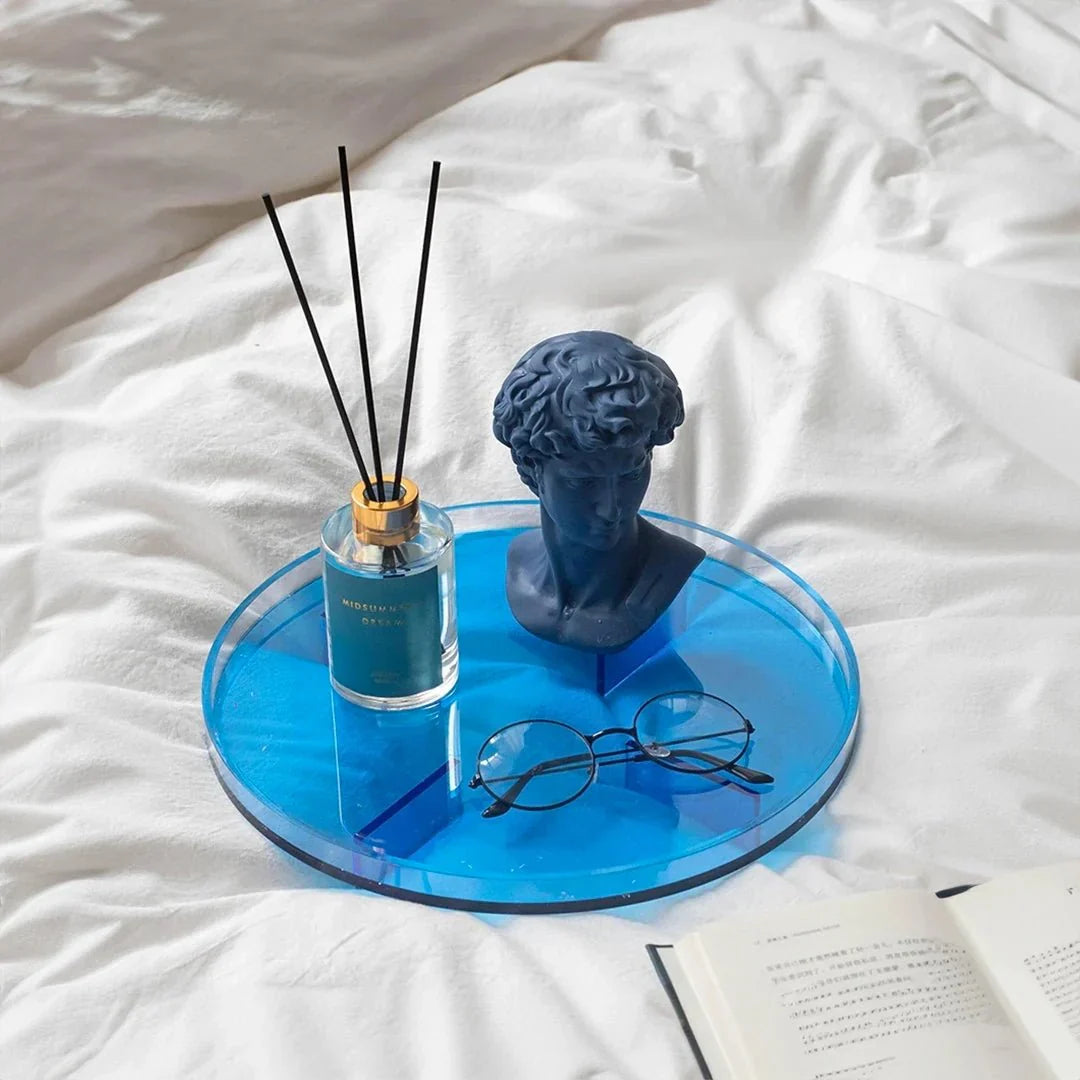 Rond Opbergbakje Voor Badkamer En Huisorganisatie Met Modern Ontwerp 10