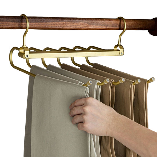 Ruimtebesparende Broekhanger voor Dames en Heren 0