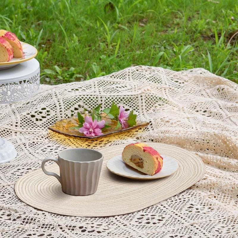 Rustieke Boho Placemat Set voor Eettafel 4