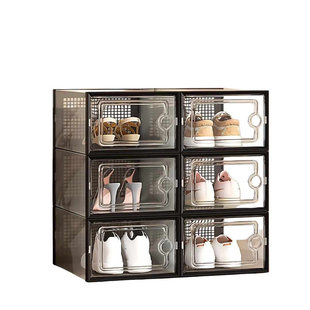Schoenenopbergdozen Stapelbaar Transparant voor Organisatie 0