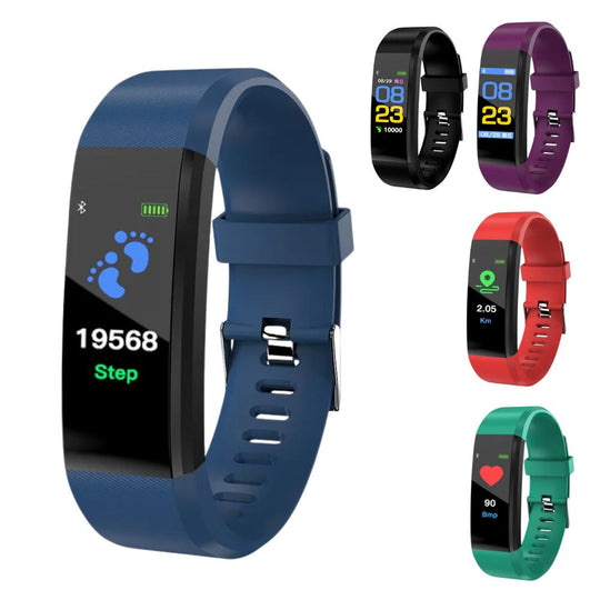 Senioren Smartwatch met Gezondheidsmonitor en Stappenteller 0