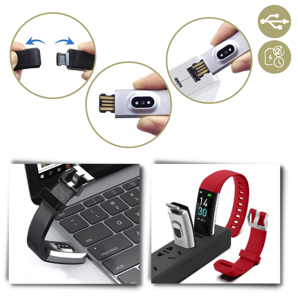 Senioren Smartwatch met Gezondheidsmonitor en Stappenteller 5