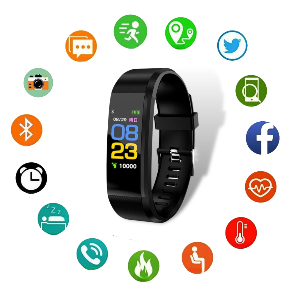 Senioren Smartwatch met Gezondheidsmonitor en Stappenteller 7