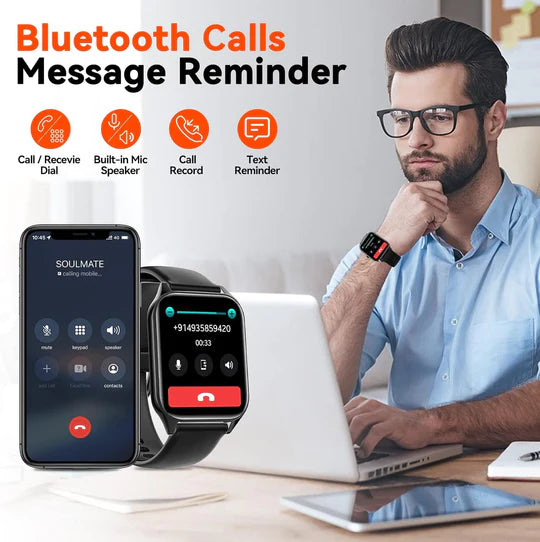 Smartwatch met Innovatieve Gezondheidsmonitoring en Hartslagmonitoring 5