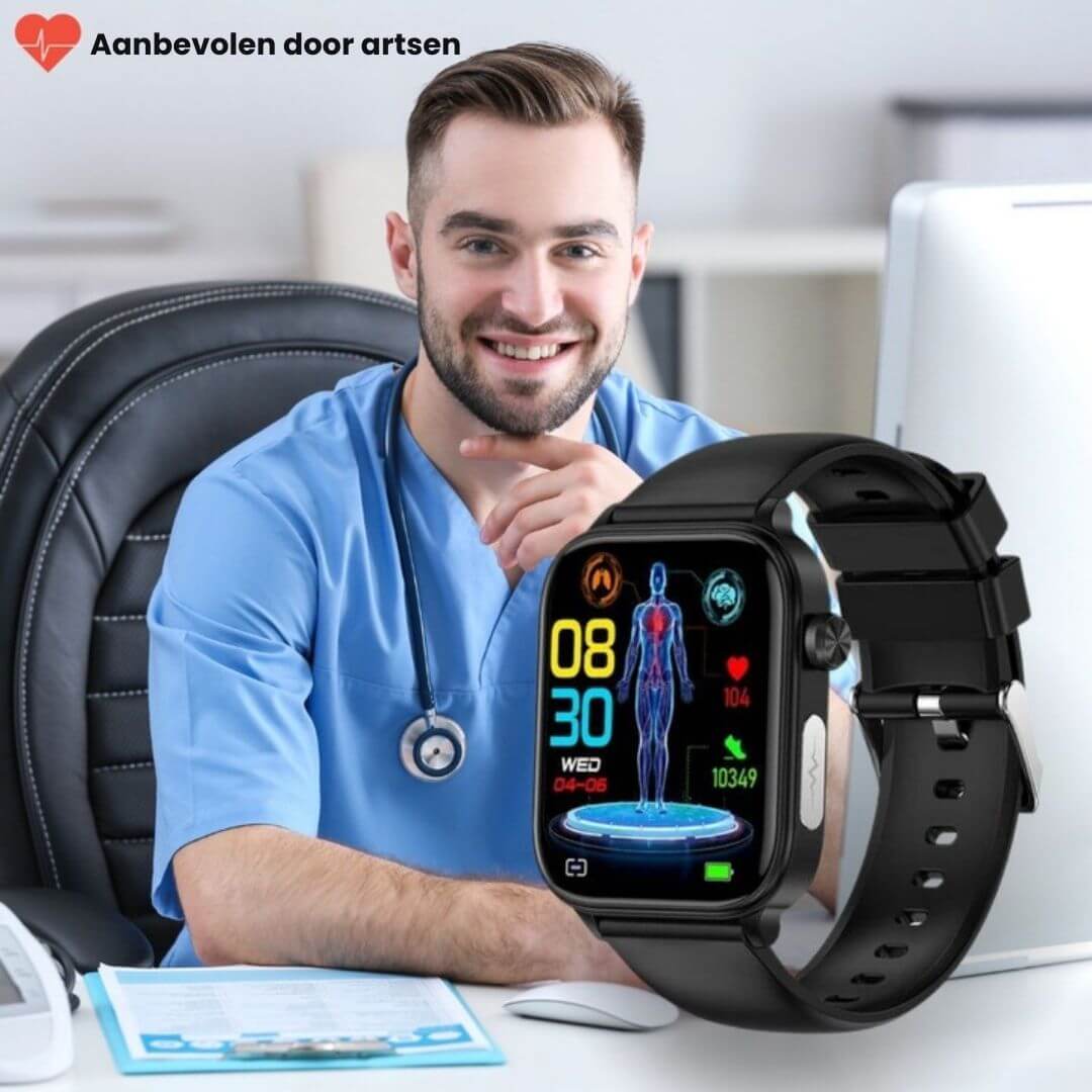 Smartwatch voor Senioren met Gezondheidsmonitoring en GPS 8