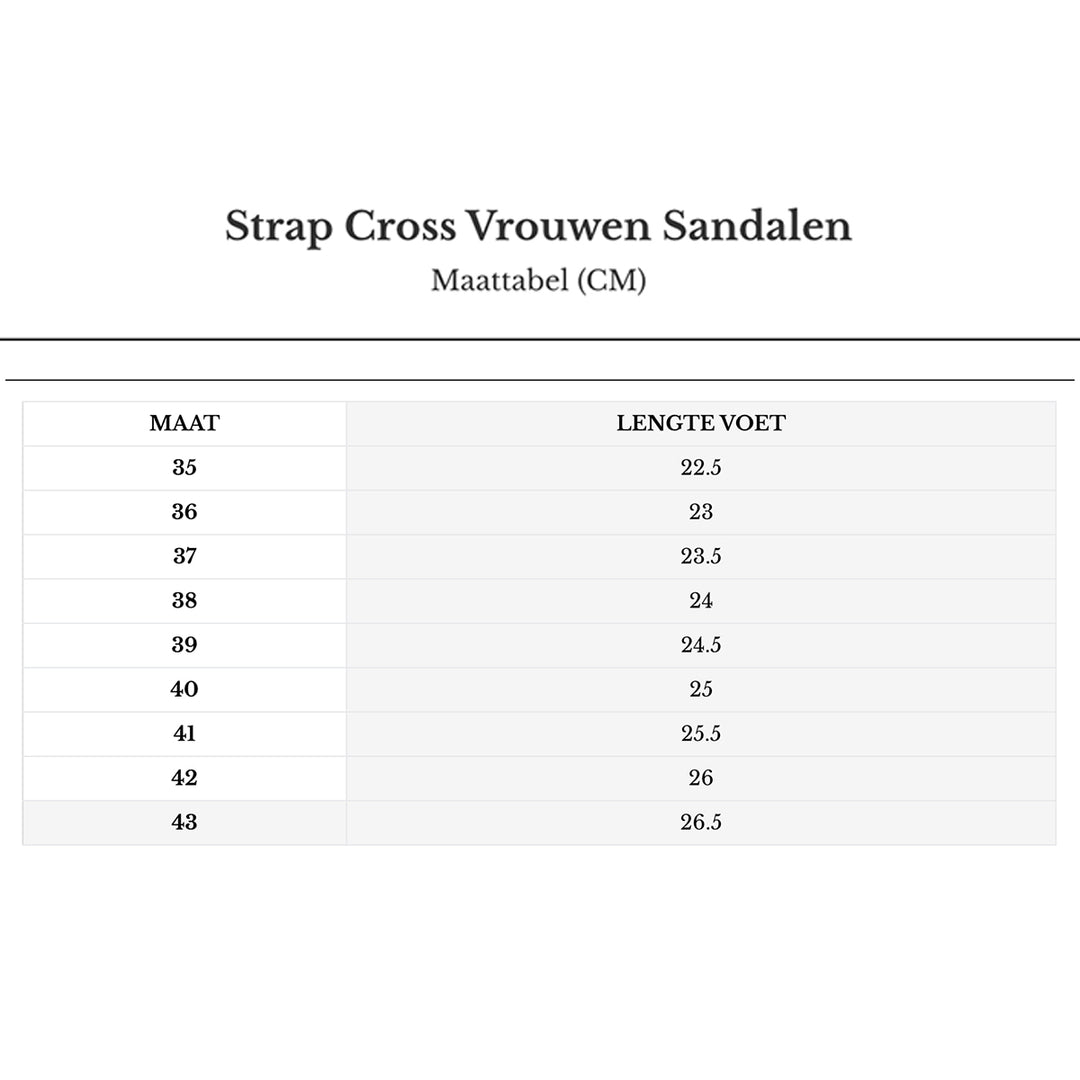 Strap Cross Vrouwen Sandalen
