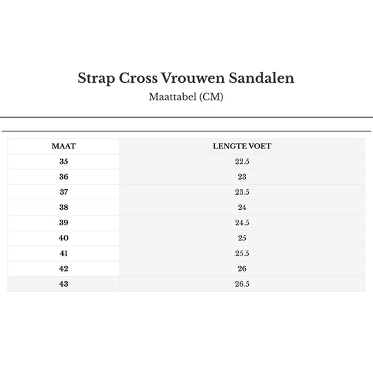 Strap Cross Vrouwen Sandalen