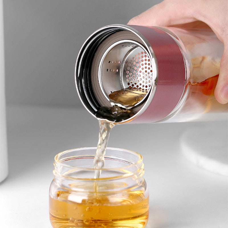 Thee Infuser Fles 2-in-1 voor Thuis en Onderweg 3