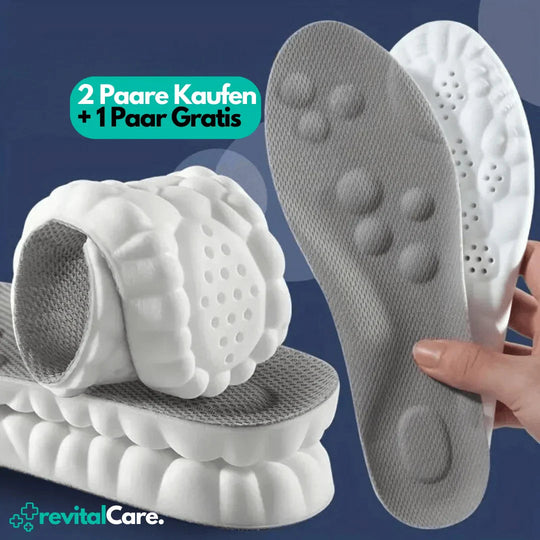 Unisex Inlegzolen 4D FlexiFit voor Comfort en Ondersteuning 0