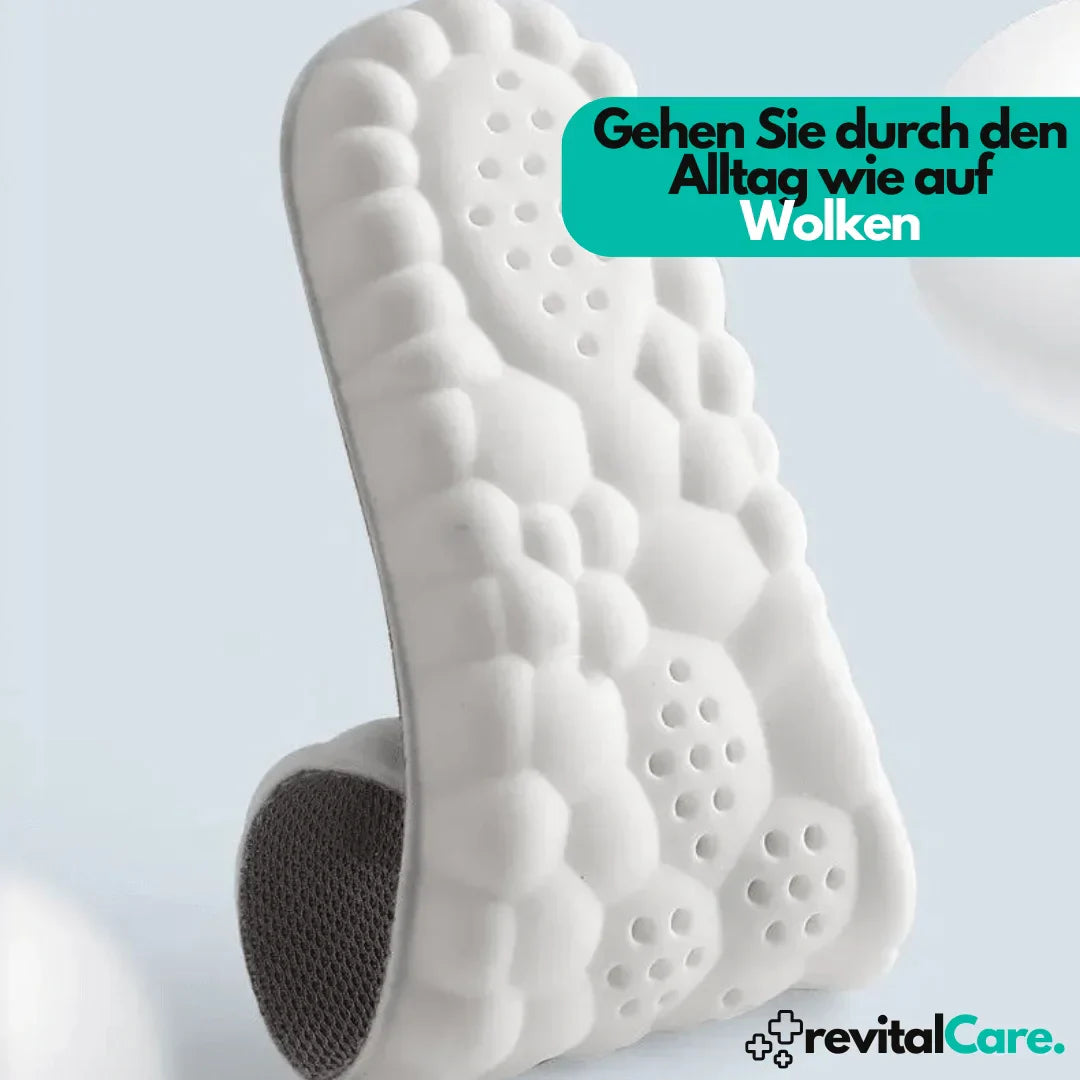 Unisex Inlegzolen 4D FlexiFit voor Comfort en Ondersteuning 4