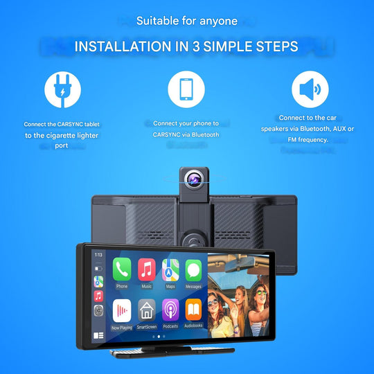 Universele Auto Display met Draadloze CarPlay en Android Auto 6