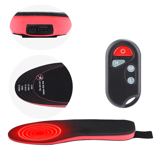 Verwarmde Inlegzolen voor Dames en Heren met Afstandsbediening en Drie Temperatuurinstellingen 5