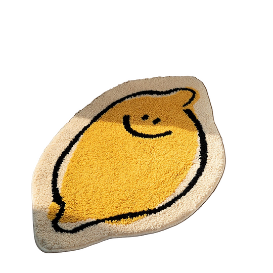 Vloerkleed met Citroendessin voor Badkamer en Interieur