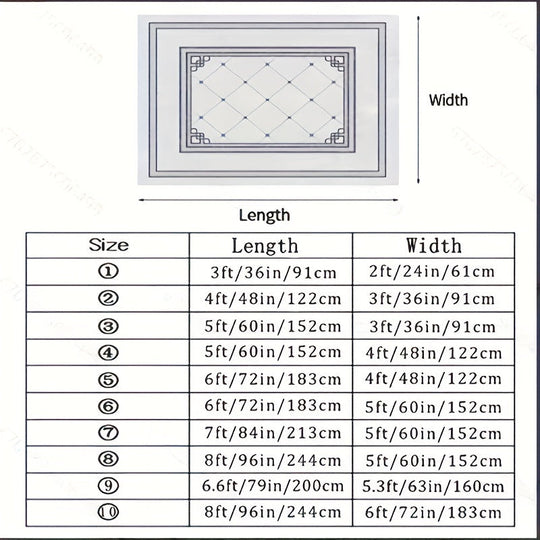 Vloerkleed voor Slaapkamer en Woonkamer Shaggy Stijl 3