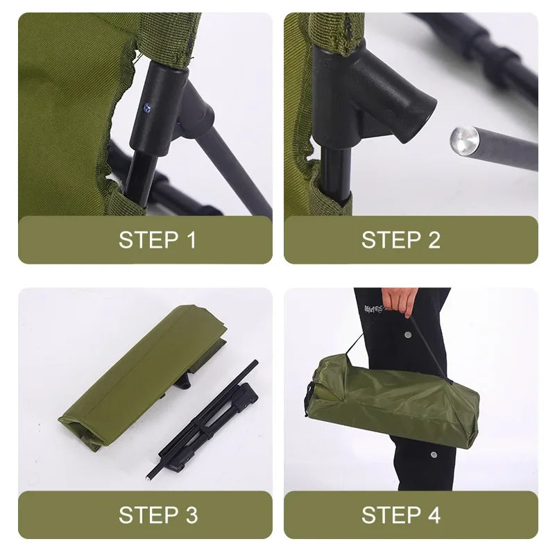 Vouwstoel voor Buiten Avonturen Lichtgewicht Campingstoel Opvouwbaar 5