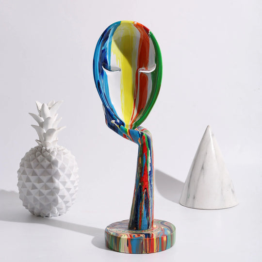 Vrouwelijke Kunstdecoratie Masker Modern 5