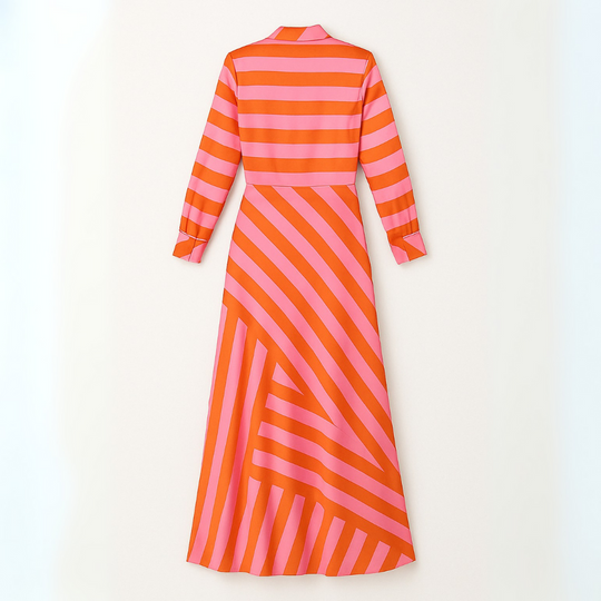 Vrouwen Cache-Cœur Jurk Met Gedurfde Print 4