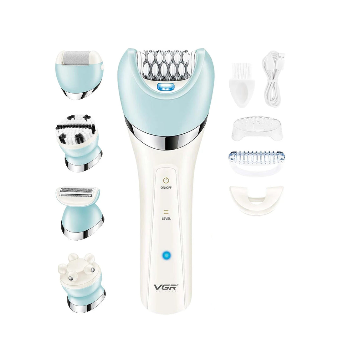 Vrouwen Epilator 5 in 1 Draadloos en Waterdicht 0