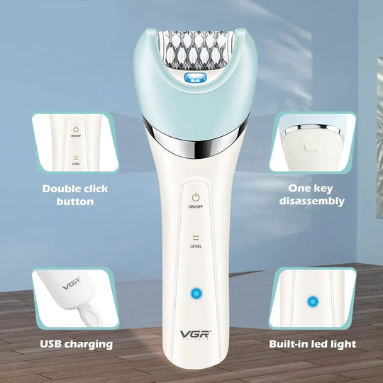 Vrouwen Epilator 5 in 1 Draadloos en Waterdicht 2