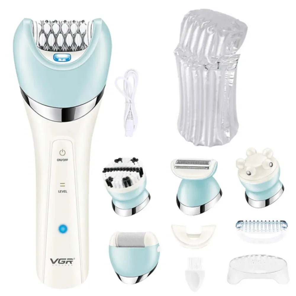 Vrouwen Epilator 5 in 1 Draadloos en Waterdicht 6