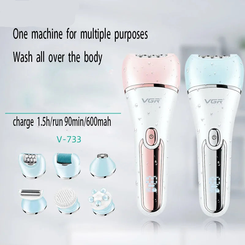 Vrouwen Epilator 6-in-1 Met Oplaadbare Batterij 4