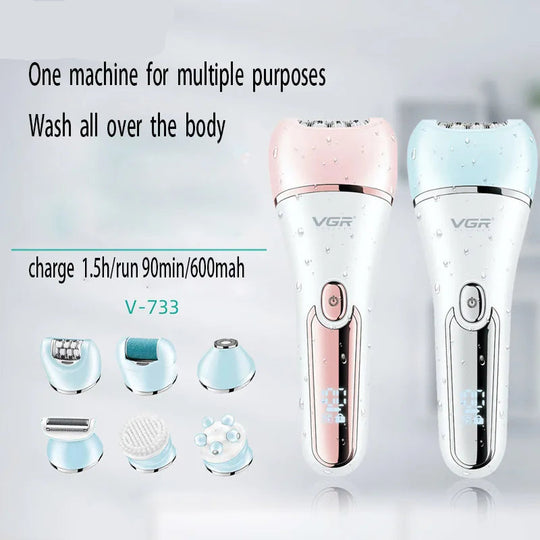 Vrouwen Epilator 6-in-1 Met Oplaadbare Batterij 4