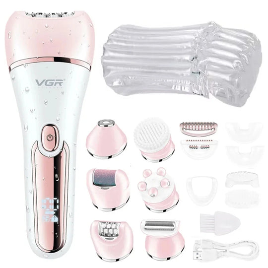 Vrouwen Epilator 6-in-1 Met Oplaadbare Batterij 6