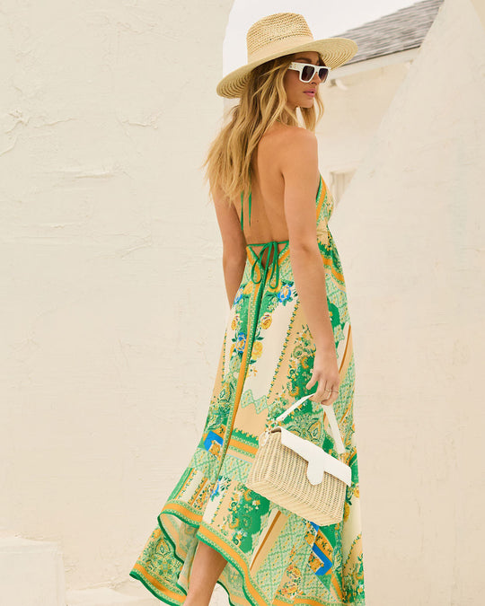 Vrouwen Lange Jurk V-Hals Bohemian Stijl 5