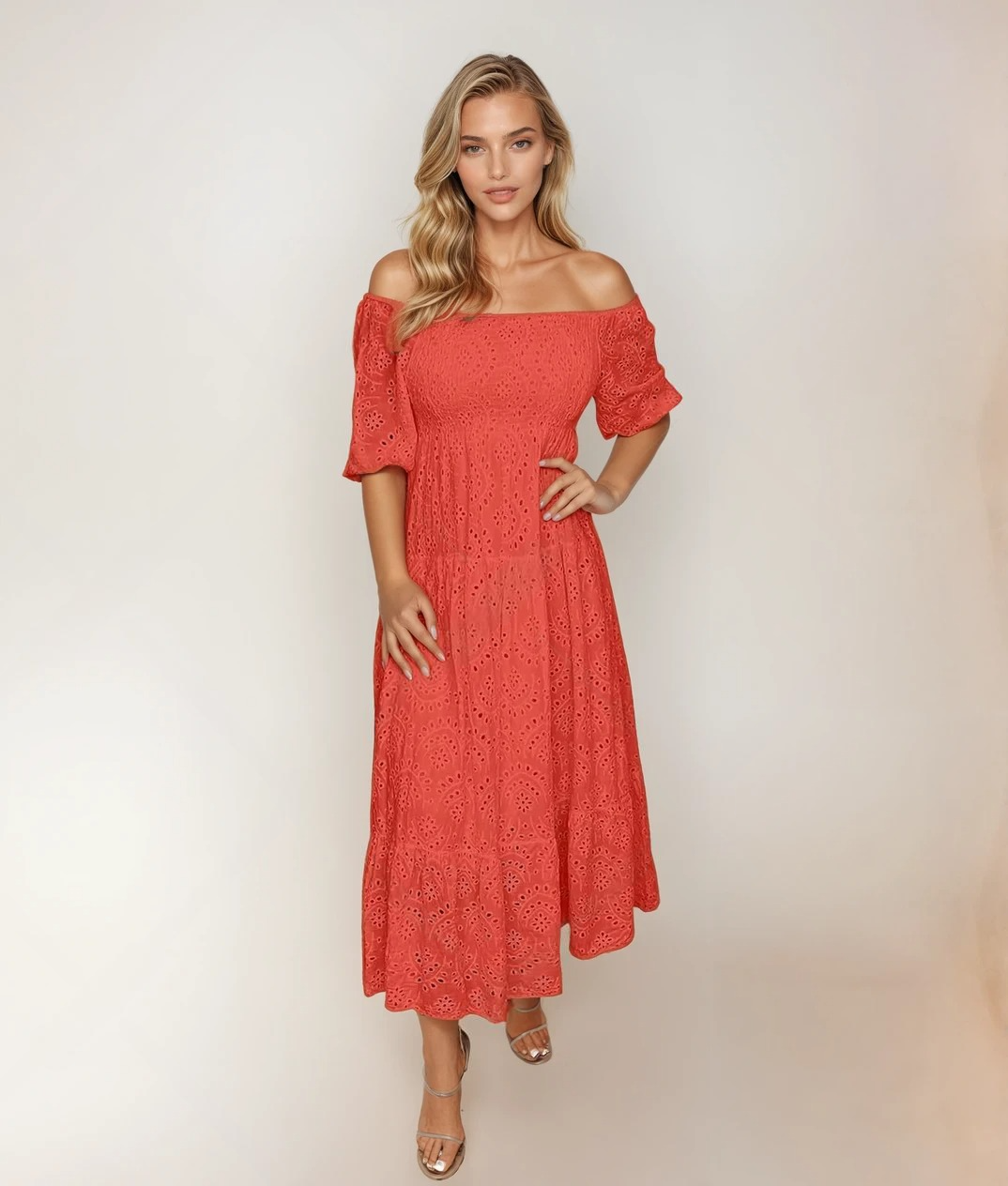 Vrouwen Lange Kanten Jurk Elegante Stijl 3