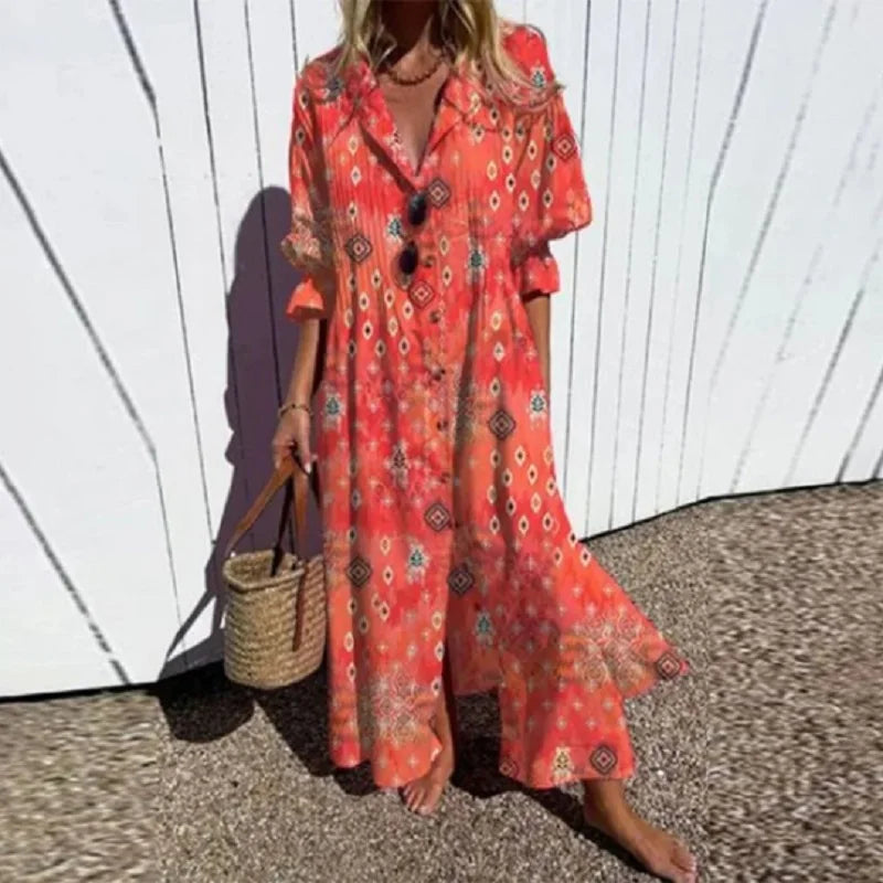 Vrouwen Maxi Jurk Bohemian Stijl 3