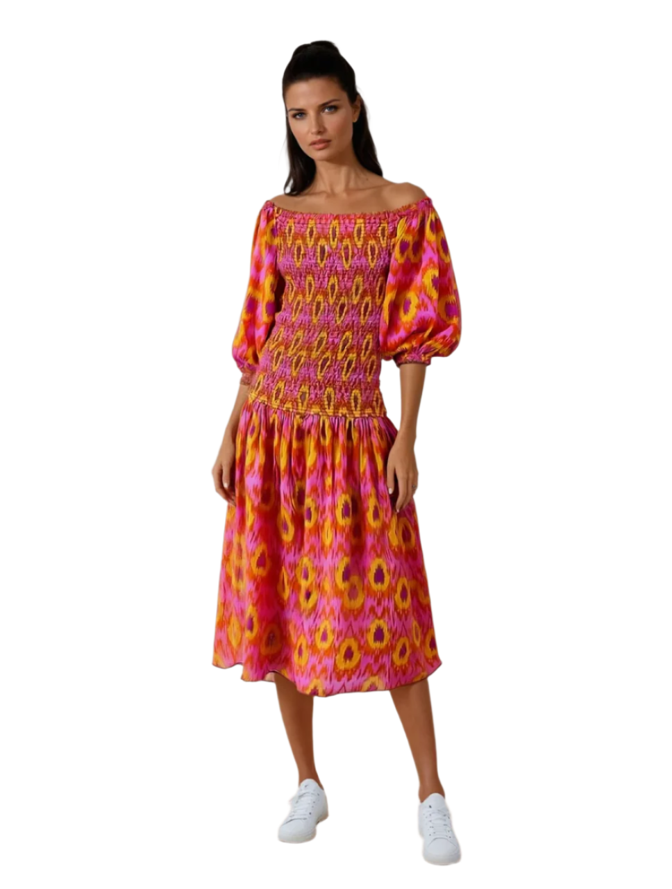 Vrouwen Maxi Jurk Vloeiende Stijl Luchtige Stof 0