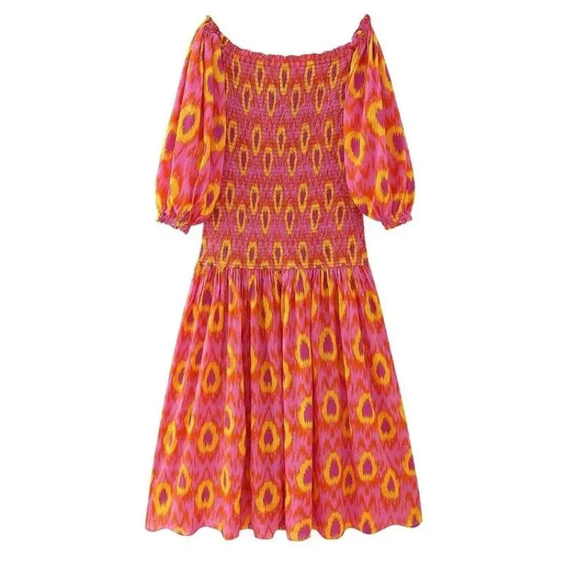 Vrouwen Maxi Jurk Vloeiende Stijl Luchtige Stof 7